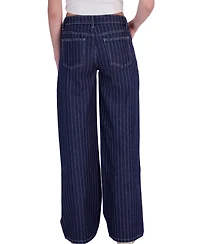 Em & Cass Women's Mid-Rise Wide-Leg Jeans