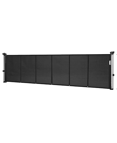 Ruie Retractable Mesh Baby Gate 34 in Tall Extends to 110 in Wide