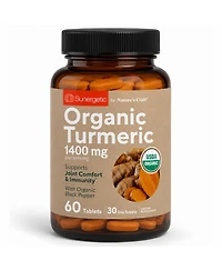 Sunergetic Turmeric Tablets with Black Pepper, 1400mg Per Serving, 60 Count