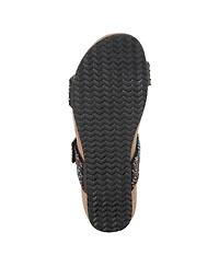 Azura Women's Slide Wedge with Natural Cork Sole