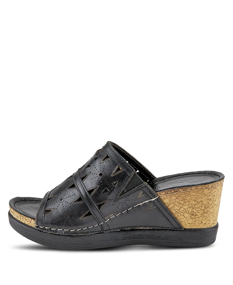 Spring Step Women's Fusawedge Slip-On Sandal with Cork Sole