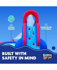 Sunny & Fun Inflatable Water Slide & Blow up Pool