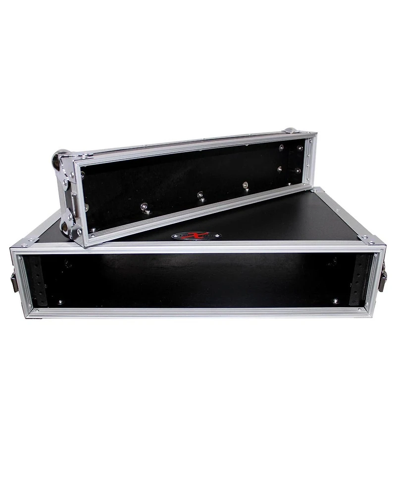 ProX X-2UE Ata-300 Style 2U Deluxe Effects Dual Rail Rack Case with Handles, 14"