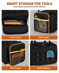 Xdovet Tool Bag Heavy Duty Tote Pockets Men