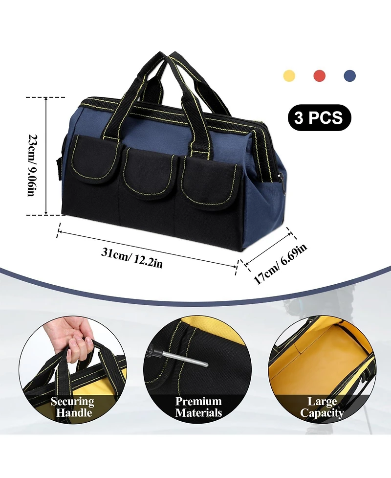 Xdovet Tool Bag Waterproof Organizer Heavy Duty Drill Tote