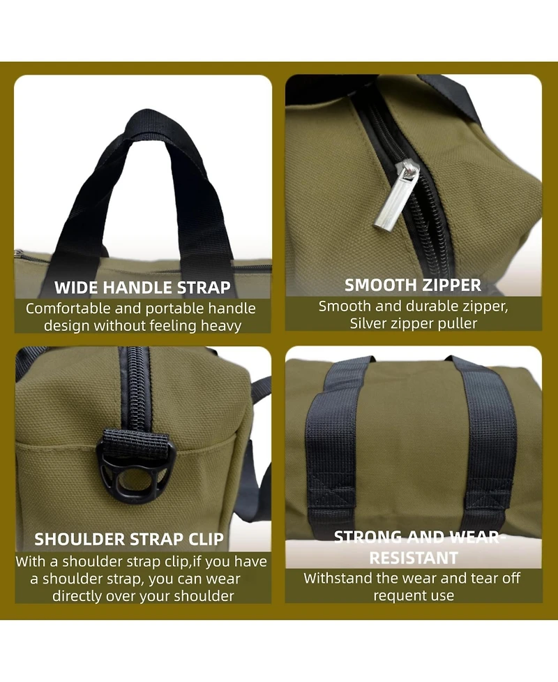 Xdovet Tool Bag Canvas Organizer Tote Wrenches Pliers