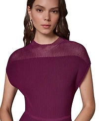 Donna Karan New York Women's Mock Neck Midi Dress