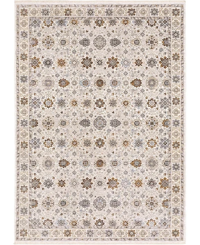 Oriental Weavers Maharaja 71W Ivory and Gold 7'10" x 10'10" Area Rug