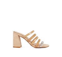 Women's Peaches Strapped Rhinestone Embellished Sandals