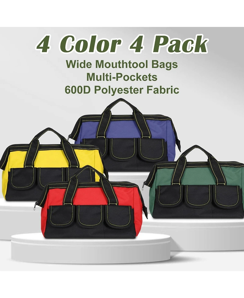 Xdovet Tool Bag Heavy Duty Tote Multi Pockets Organizer Work Electrician Carpenter Mechanic