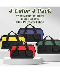Xdovet Tool Bag Heavy Duty Tote Multi Pockets Organizer Work Electrician Carpenter Mechanic