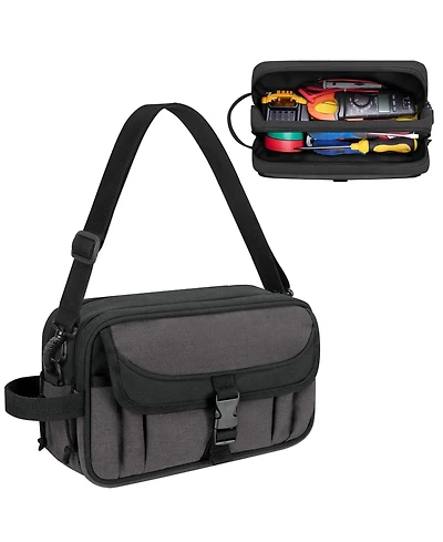Xdovet Canvas Tool Pouch Zipper Organizer Bag Electrician Utility