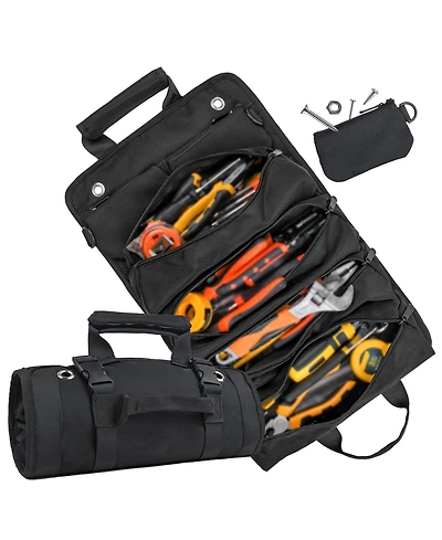 Xdovet Tool Bag Organizer Roll Up Mechanic Electrician Hobbyist Car