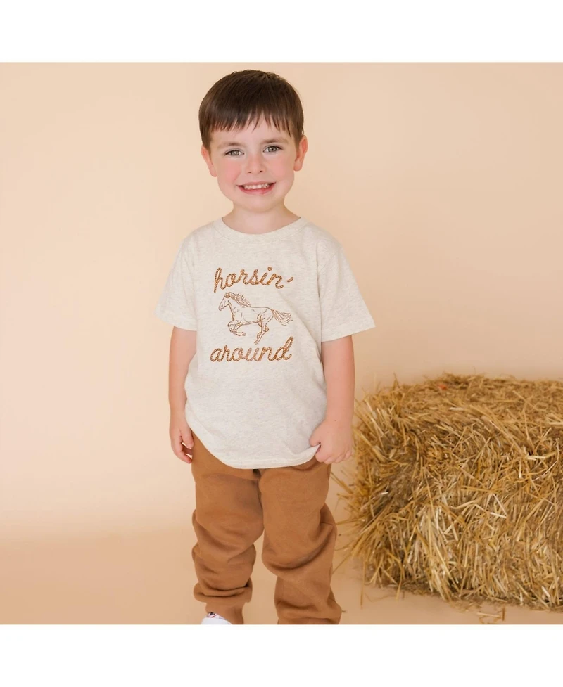 Sweet Wink Baby Boys(12m-24m) Horsin' Around Western Short Sleeve T-Shirt