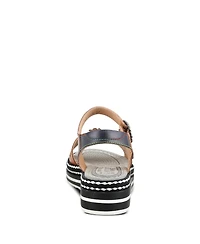 L'Artiste Women's Laga Platform Sandal with Hand-Painted Leather