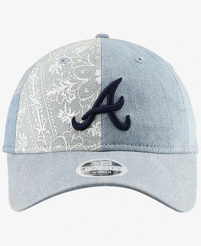 New Era Women's Atlanta Braves Denim Patchwork 9TWENTY Adjustable Hat