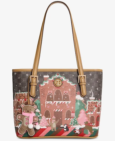 Giani Bernini Gingerbread Bears Tulip Tote, Macy's Exclusive