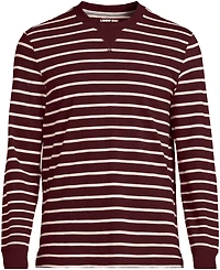 Lands' End Men's Long Sleeve Slub Crew