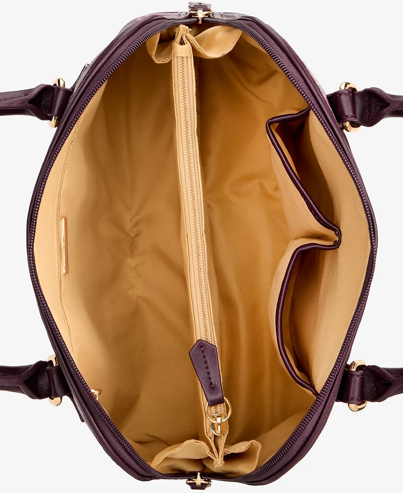 Giani Bernini Floral Detailed Dome Satchel, Macy's Exclusive