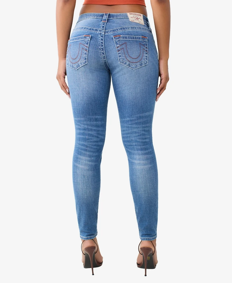 True Religion Women's Jennie Mid-Rise Skinny Jeans