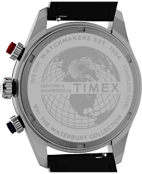 Timex Men's Quartz Analog Black Leather Watch 39mm