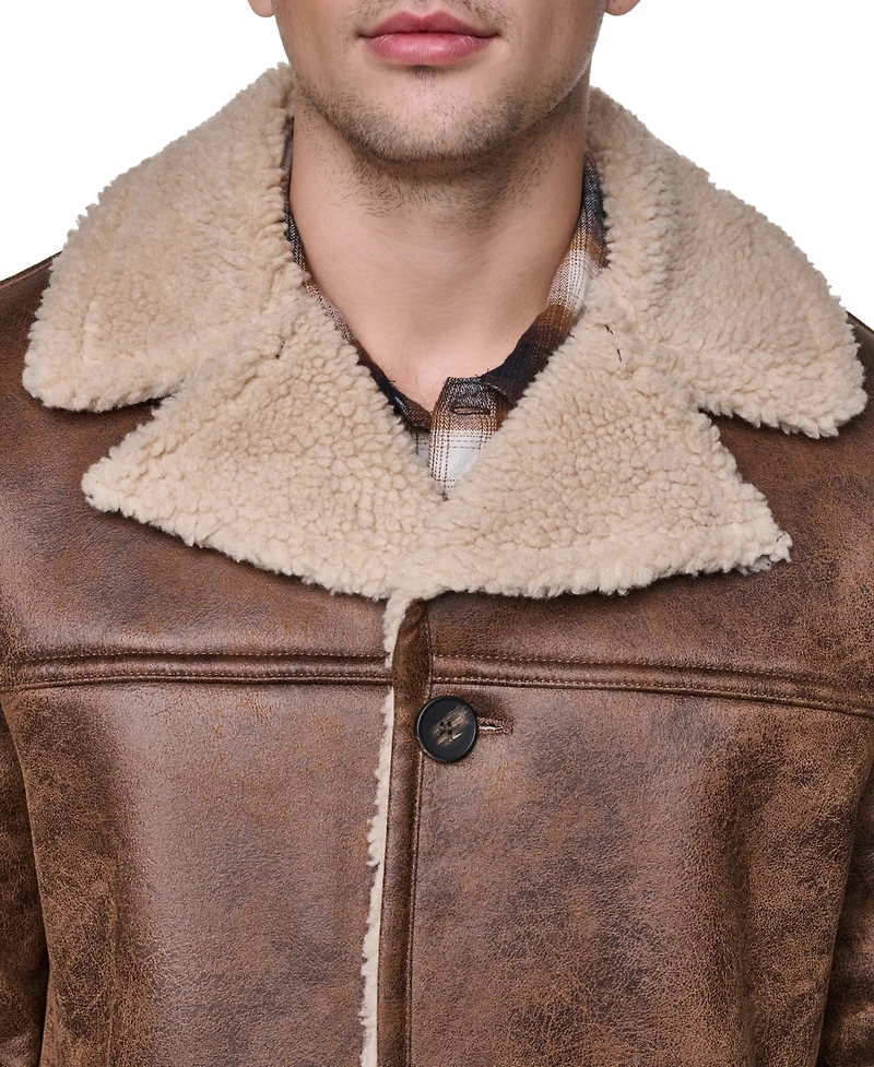 Levi's Men's Full Length Faux Shearling Jacket