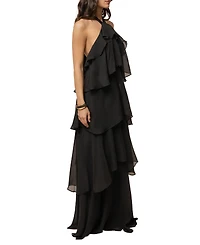 Jluxlabel Women's Head The Clouds Maxi Dress