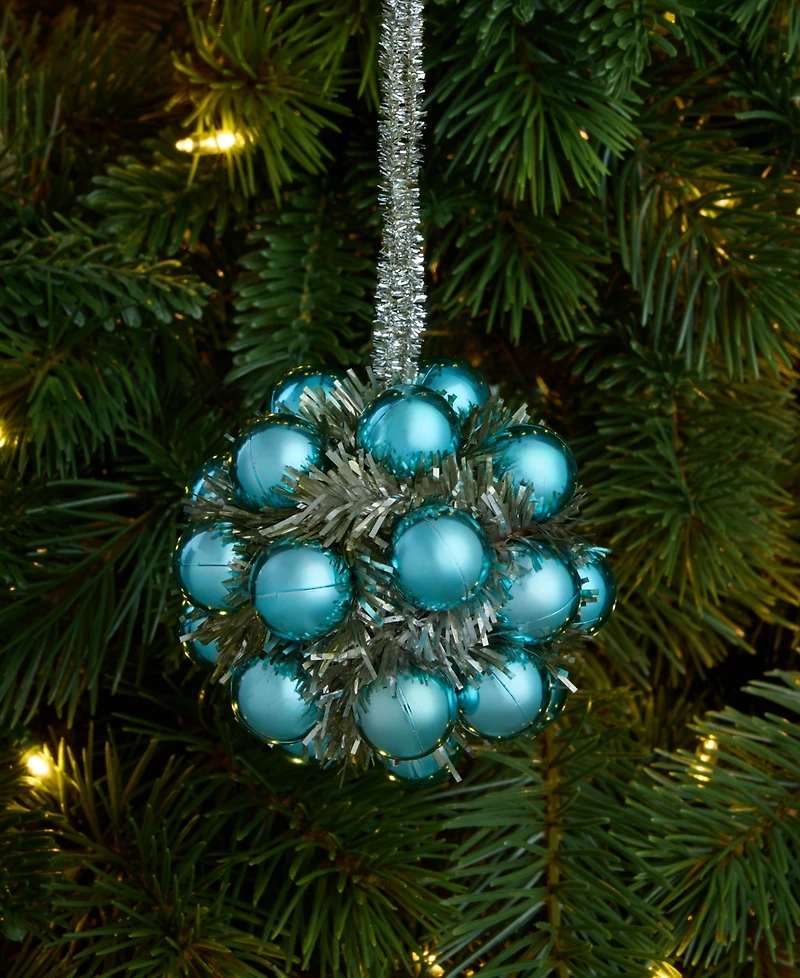 Holiday Lane Merry Magic Mini-Ball Tinsel Ball Ornament, Macy's Exclusive