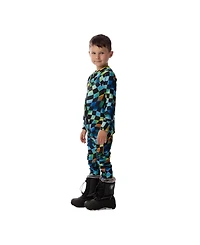 Deux par Big Boys ( 6 to 14 ) One Piece Thermal Underwear Checkered Print