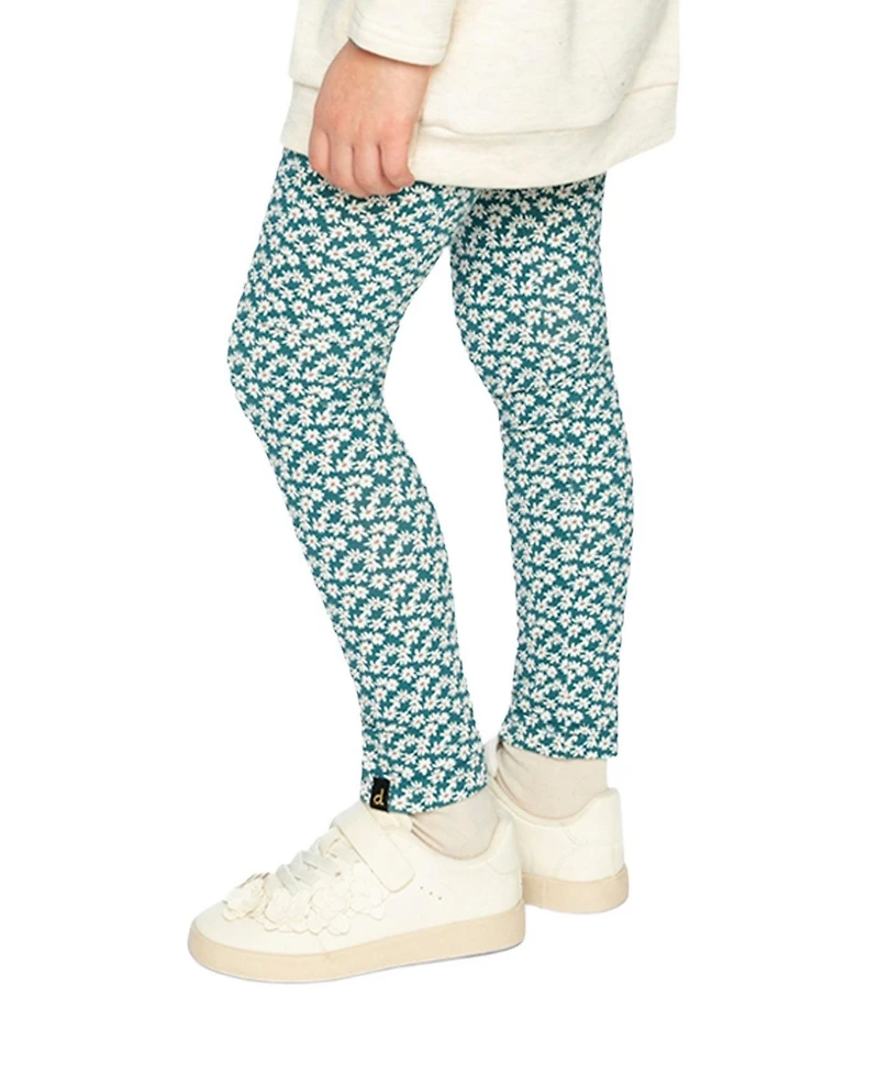 Deux par Toddler Girls Cotton Leggings Daisy Print