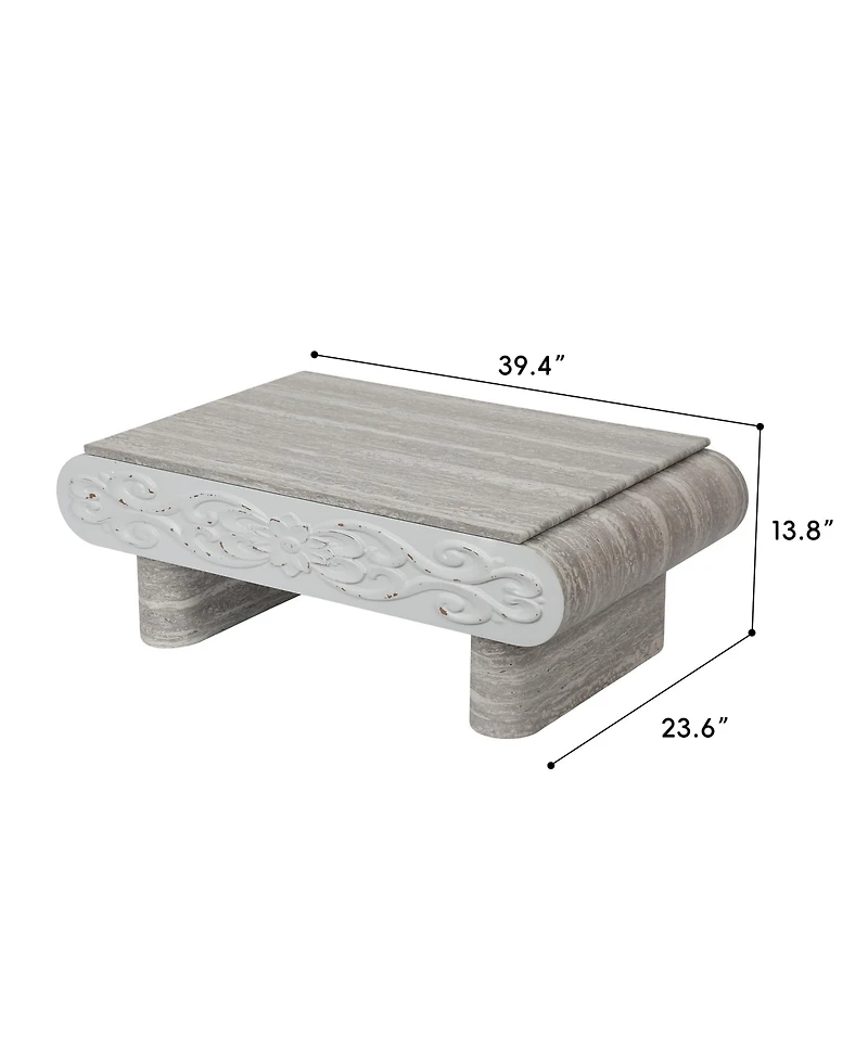 Clihome Modern Lift Top Wooden Coffee Table Side Table, Mdf Center Table with Hidden Storage