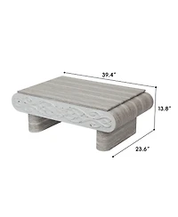 Clihome Modern Lift Top Wooden Coffee Table Side Table, Mdf Center Table with Hidden Storage