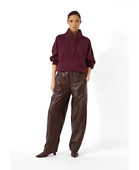 Hush Women's Hendrix Half Placket Sweatshirt