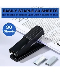 Danrong 12 Pack Metal Desk Staplers Bulk With 12000 Staples 30 Sheet Capacity
