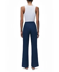 Nocturne Women's Pinstripe Wide Leg Trousers