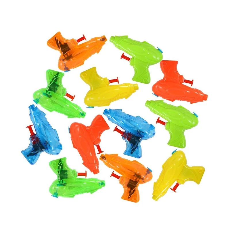 homfan 12 Pack of Mini Spray Water Launchers – Assorted Plastic Blaster Soaker Toys – Great for Pool, Beach, Party Treats – Safe Nozzles