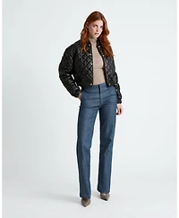 Furniq Uk Women's Aveline Quilted Leather Jacket
