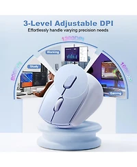 Lisen C2 Wireless Ergonomic Mouse for Laptops and Desktops