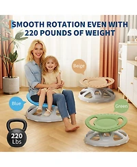 homfan Kids Sensory Swivel Chair, Spinning Chair for Autistic with Safety Handle and Non-Slip Design, Training Body Coordination
