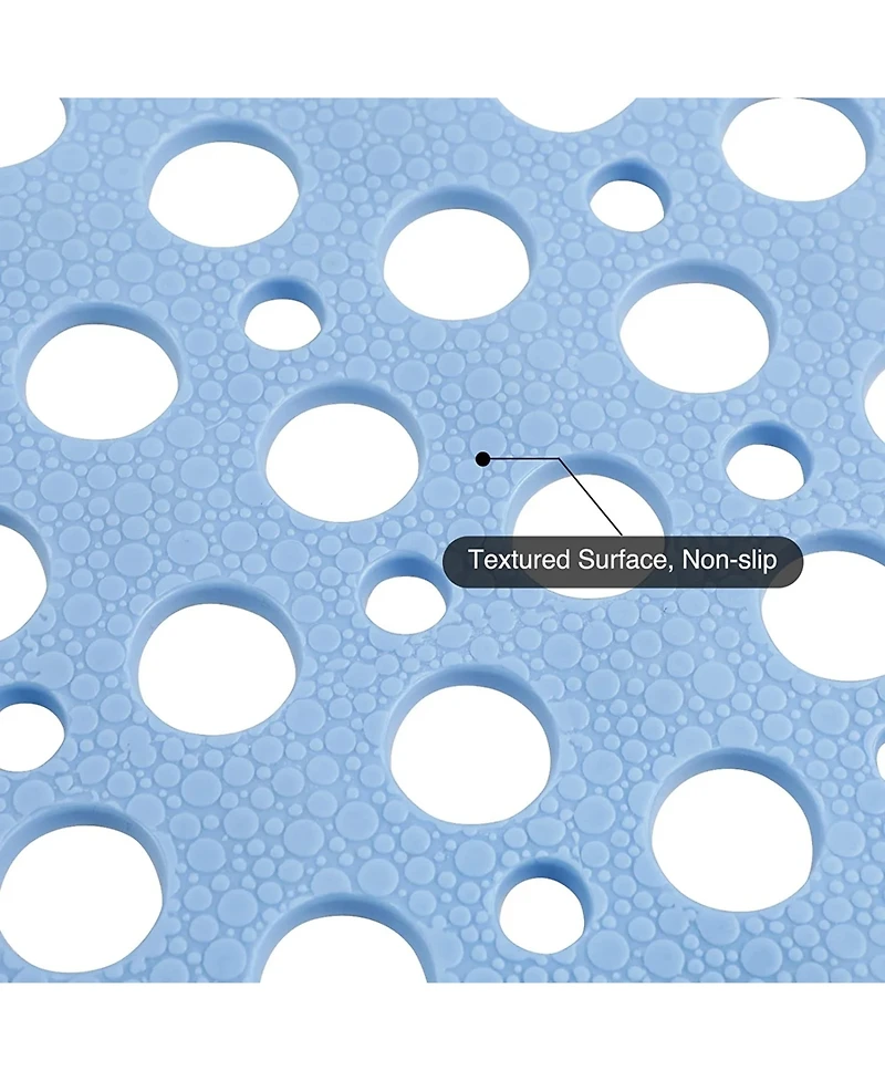 Cowin Bathroom Non Slip Shower Mat with Suction Cup and Drain Hole Bathtub Nonslip Mat, Super Soft Pvc Bathroom Mat