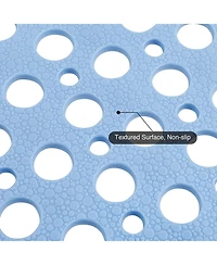 Cowin Bathroom Non Slip Shower Mat with Suction Cup and Drain Hole Bathtub Nonslip Mat, Super Soft Pvc Bathroom Mat