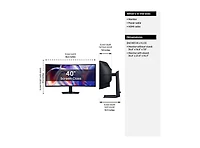 Samsung ViewFinity S85TH 40" Va 5K Uhd 144Hz Thunderbolt 5 Curved Gaming Monitor