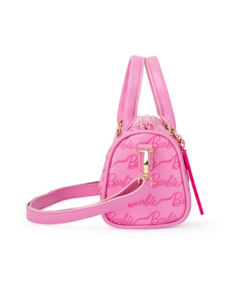 Barbie Kids Ribbon Script Mini Duffle Handbag