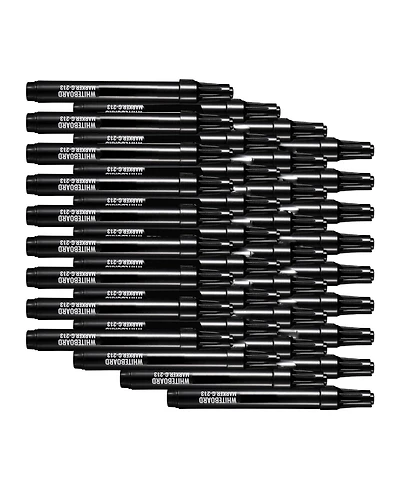 Sevorley Black Dry Erase Markers, 36-Pack Low-Odor Whiteboard Markers with Chisel Tip