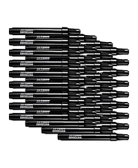 Sevorley Black Dry Erase Markers, 36-Pack Low-Odor Whiteboard Markers with Chisel Tip