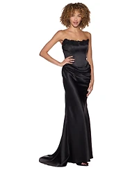 Alex & Sophia Juniors Satin Dress
