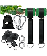 Piscifun Heavy Duty Tree Swing Hanging Kit With Lock Carabiners Protectors 5500 Lbs Capacity