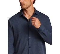 Weatherproof Vintage Men's French Terry Button-Front Shirt