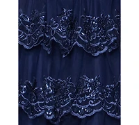Alex & Sophia Juniors' Embellished Short Fit Flare Dress