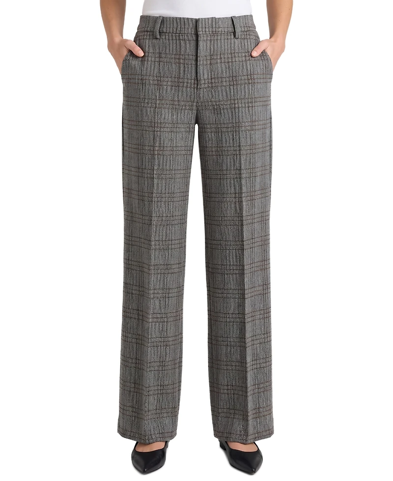 Liverpool Los Angeles Women's Kelsey Mid-Rise Wide-Leg Trousers